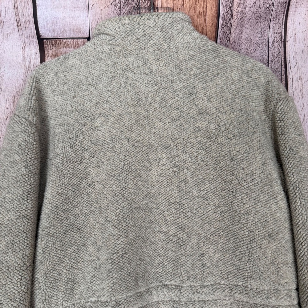 Woolrich Vintage Sherpa Fleece Jacket Vintage USA Made Full Zip Women's Large - Picture 5 of 9